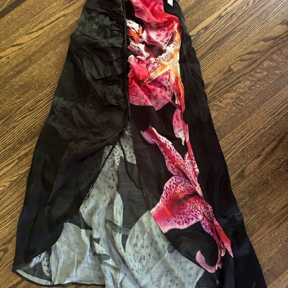 Floral Black and Pink Dress - Picture 6 of 9